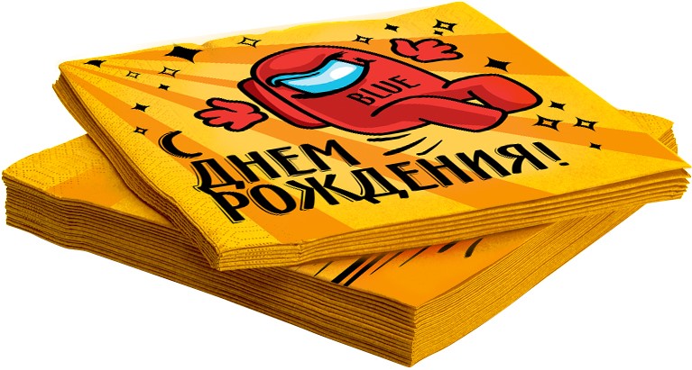 Сервировочные салфетки, Игра Среди Нас, Вечеринка, 33*33 см, 20 шт.