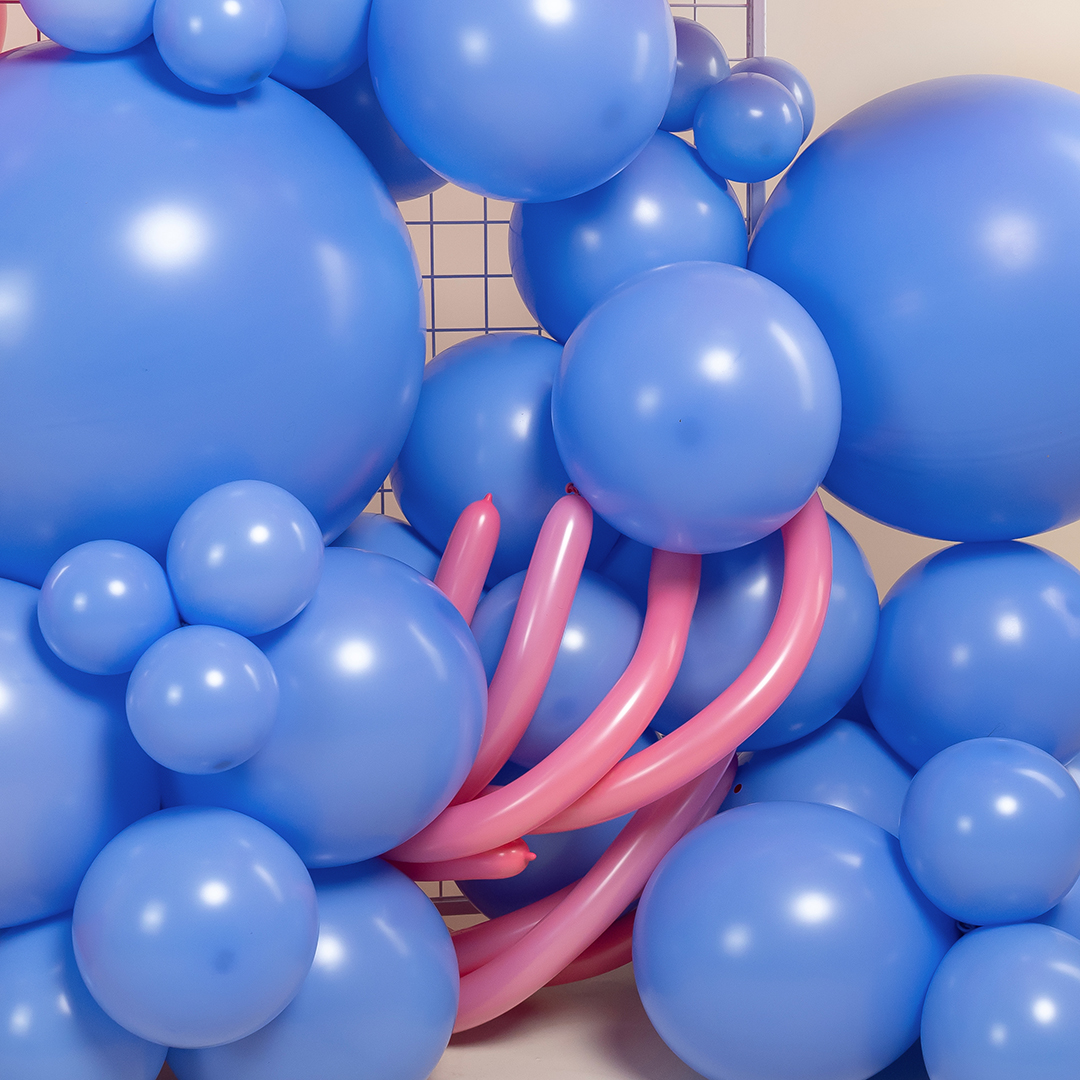 Шар (24''/61 см), Лавандово-синий (042), пастель, 3 шт.