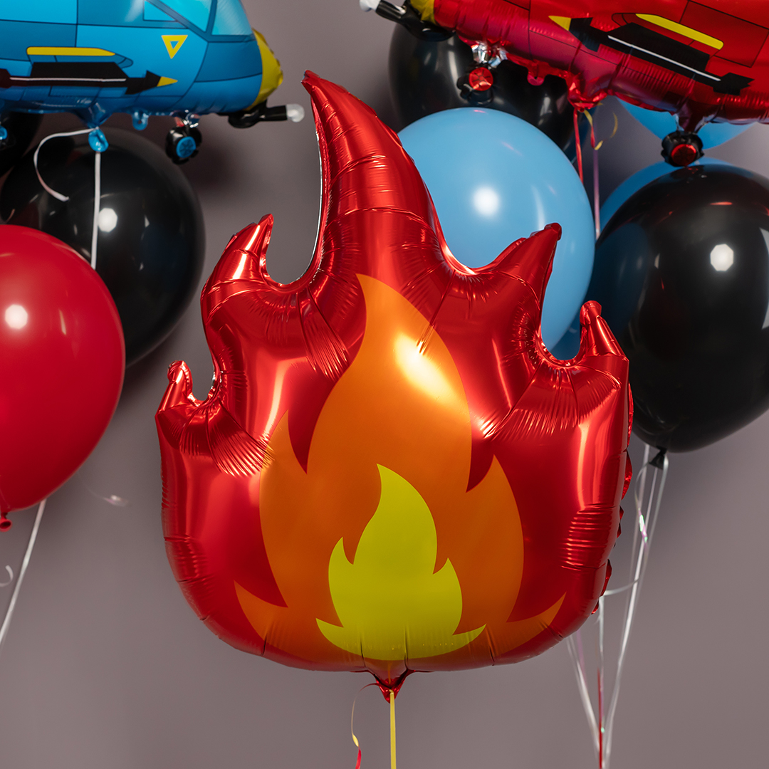 Шар (30''/76 см) Фигура, Пламя, 1 шт. в уп.
