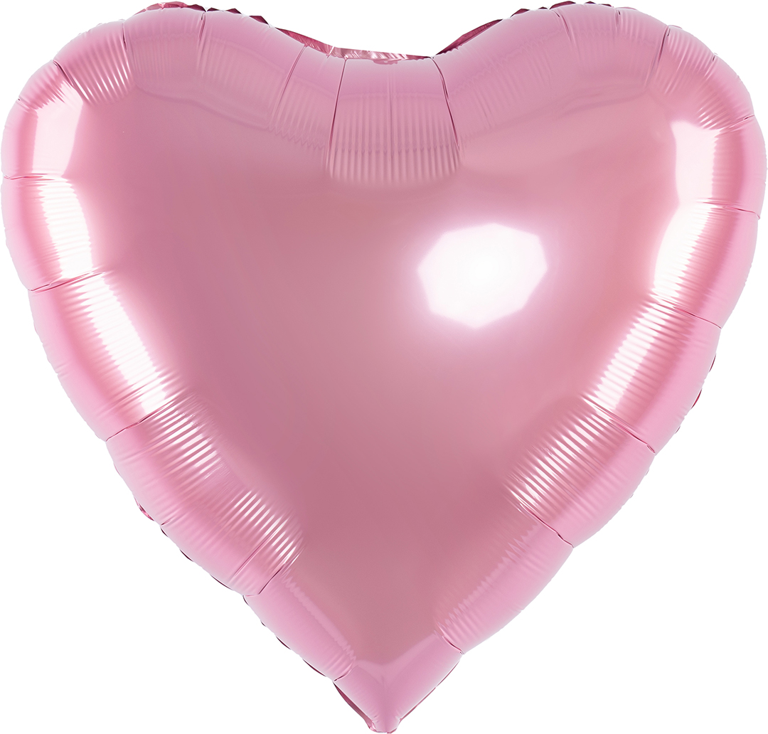 Шар (32''/81 см) Сердце, Розовый, 1 шт.