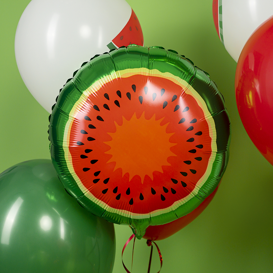 Шар (18''/46 см) Круг, Арбуз, 1 шт.