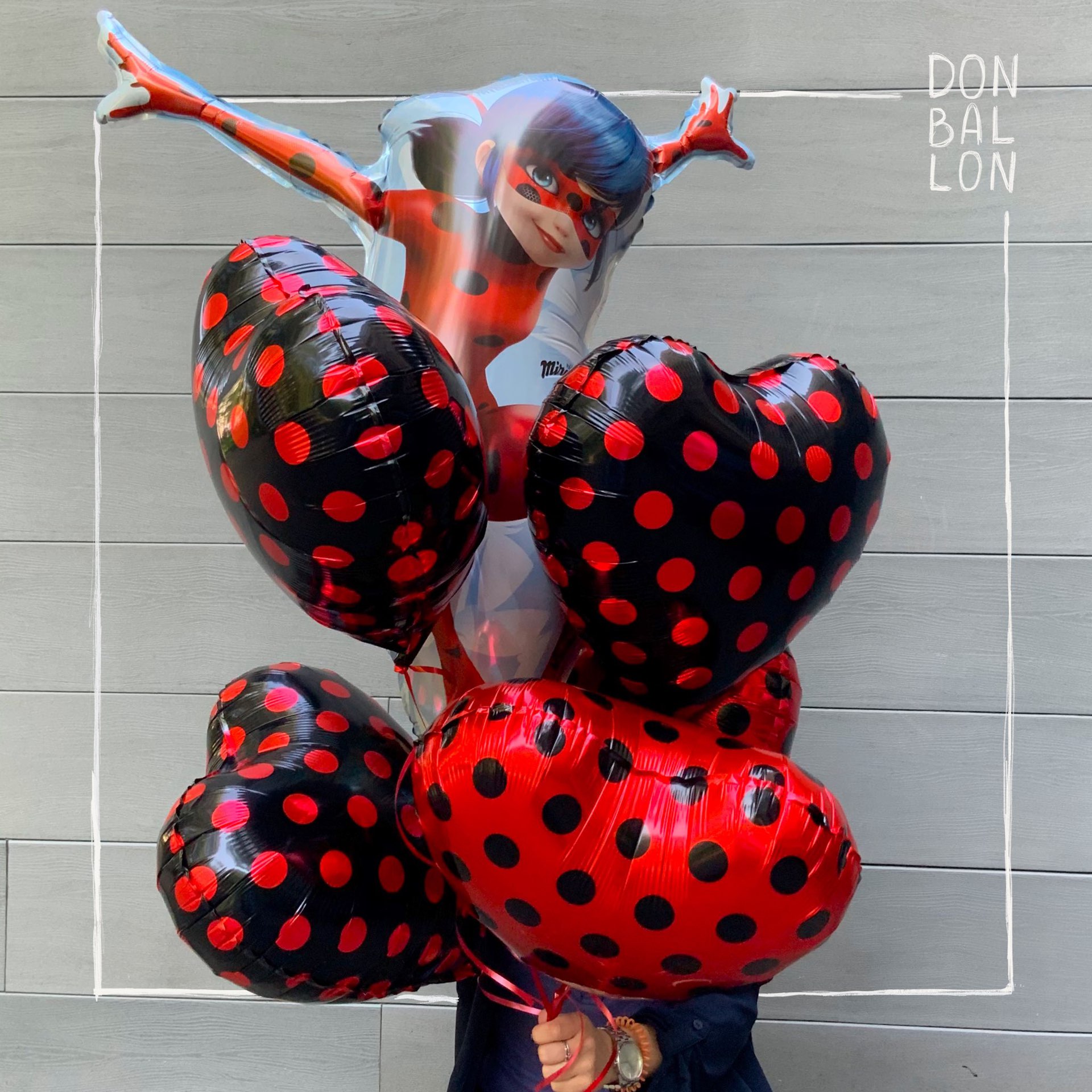 Шар (33''/84 см) Фигура, Леди Баг, 1 шт.