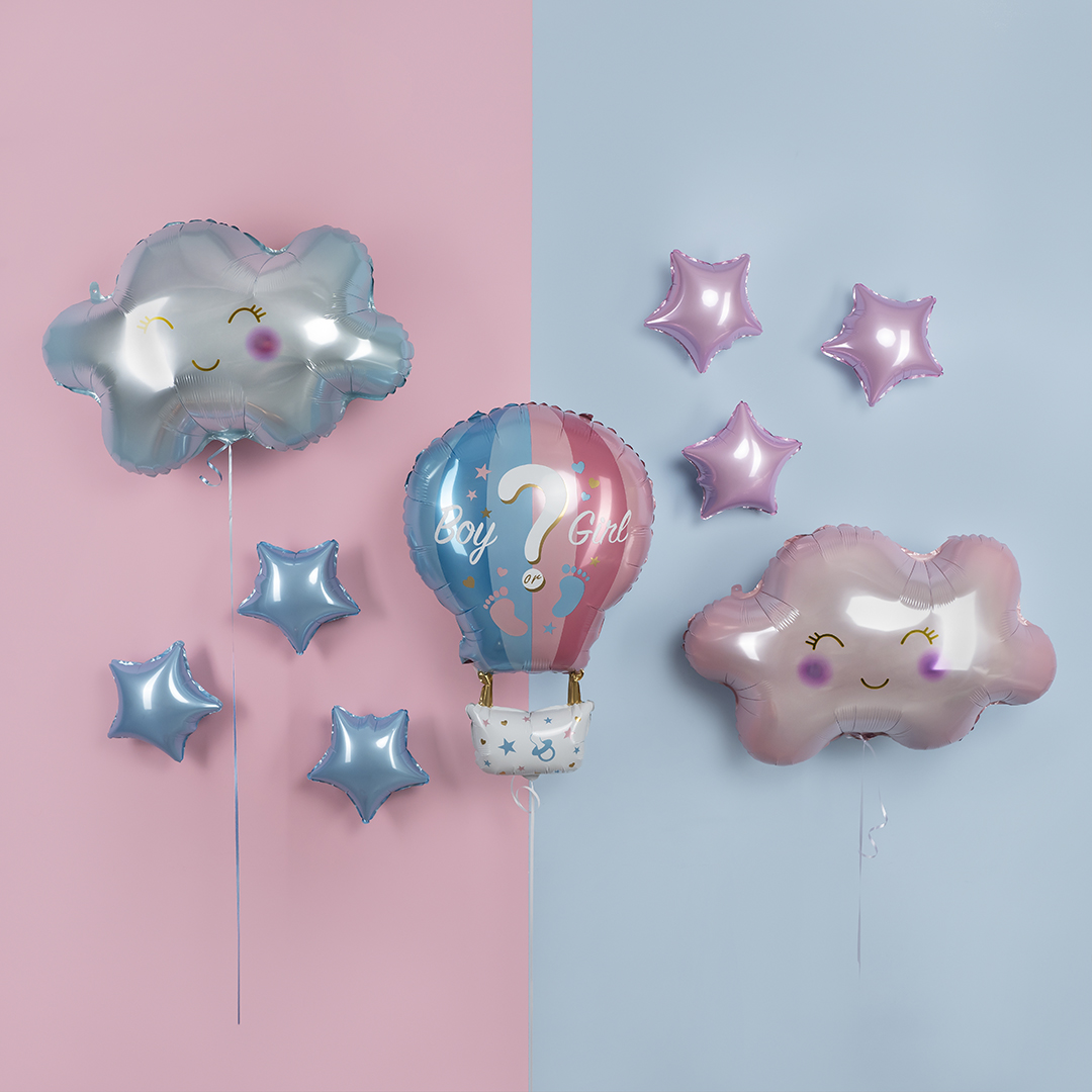 Шар (28''/71 см) Фигура, Маленькое облако, Голубой, 1 шт.