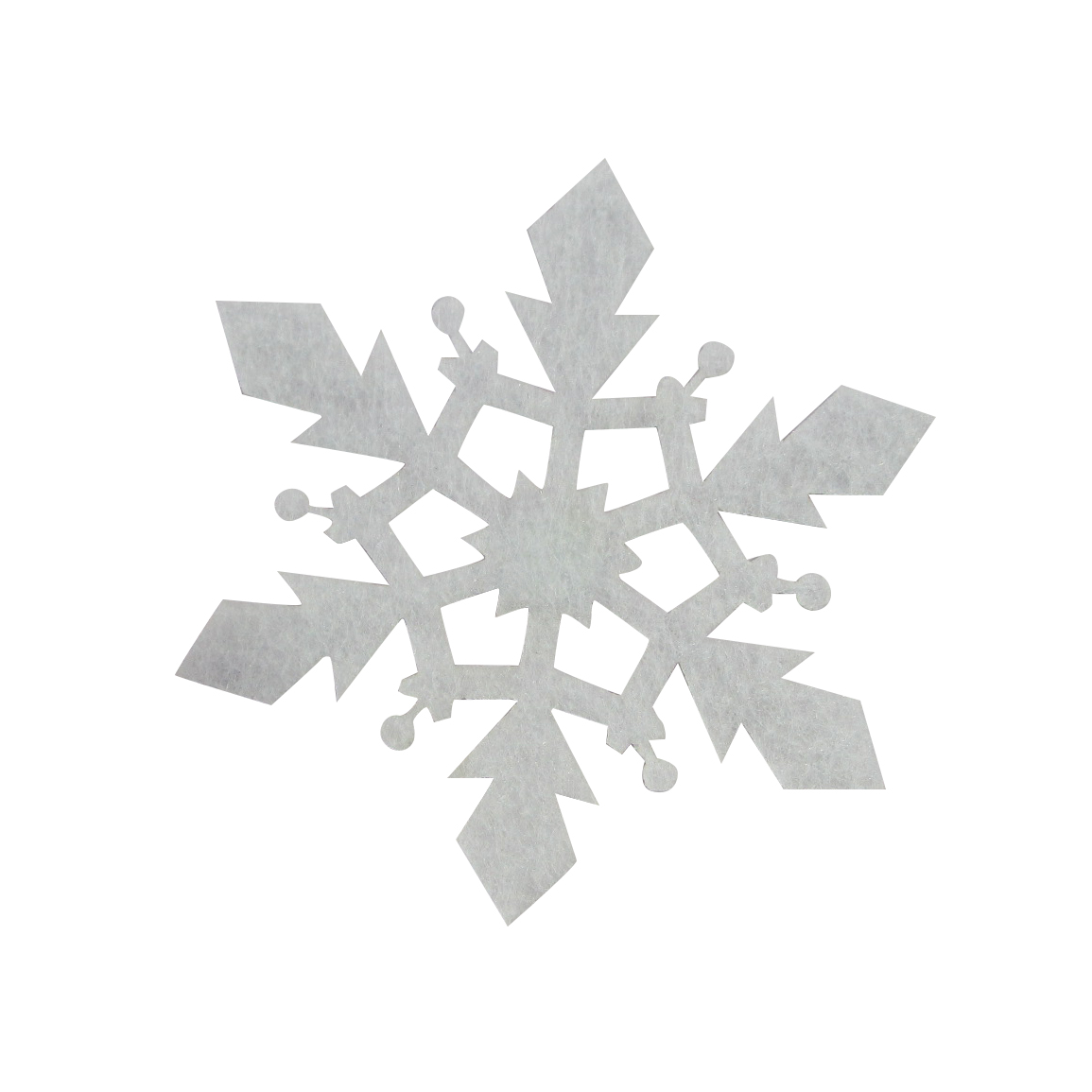 Декоративное украшение Снежинки Льдинки, 7,5 см, Белый, 10 шт.