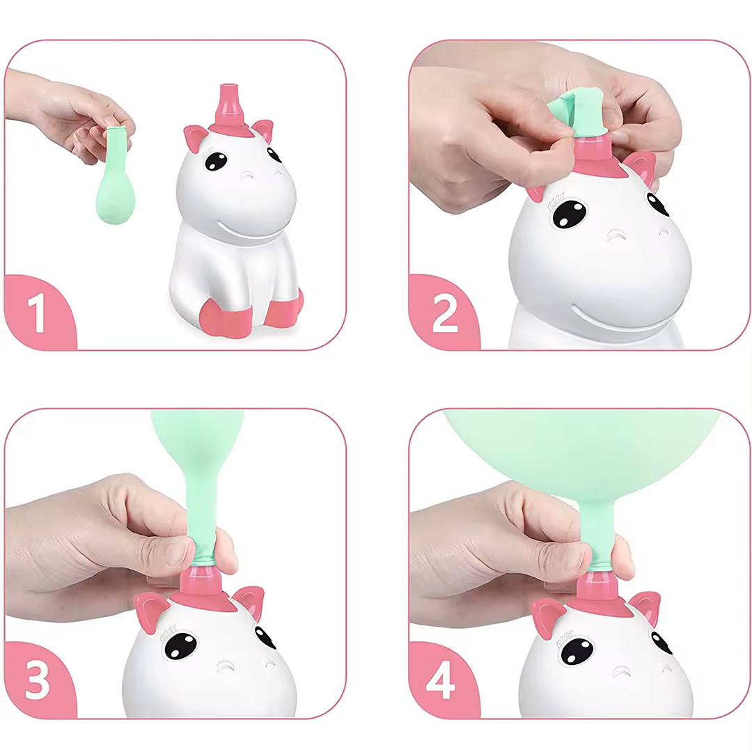 Компрессор, Единорог, Белый/Розовый, 300 ватт, 1 шт.