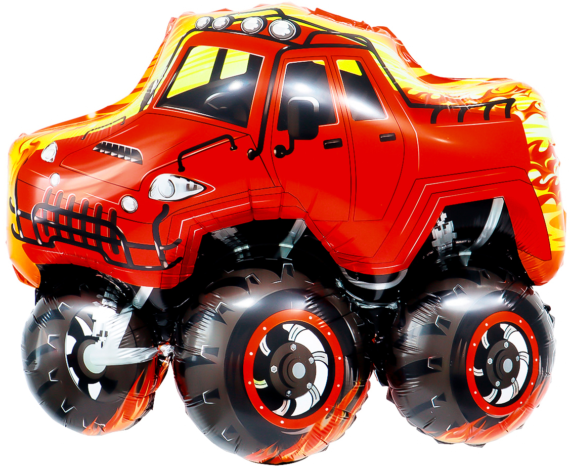 Шар (35''/89 см) Фигура, Джип Монстр-Трак, 1 шт.
