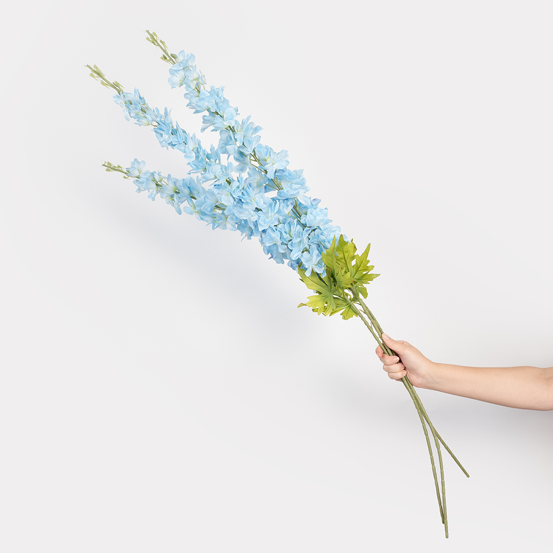 Дельфиниум, искусственный, Голубой, 120 см, 1 шт. в упак. 