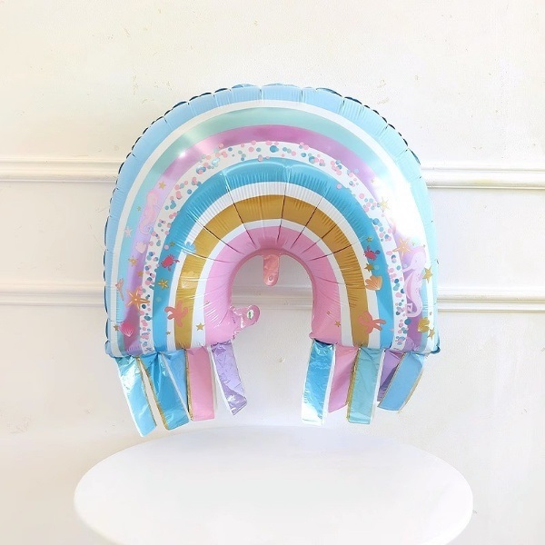 Шар (27''/69 см) Фигура, Радуга для Русалочки, 1 шт.