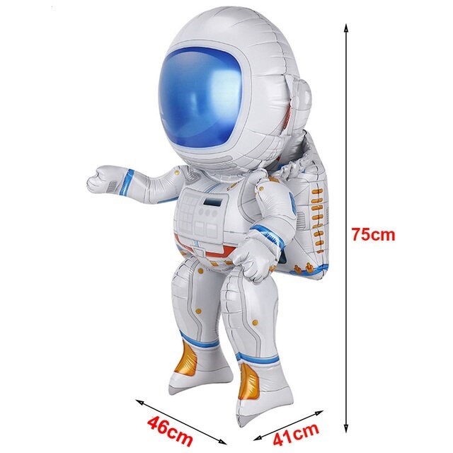 Шар (30''/76 см) Фигура 3D, Космонавт, 1 шт. в уп.