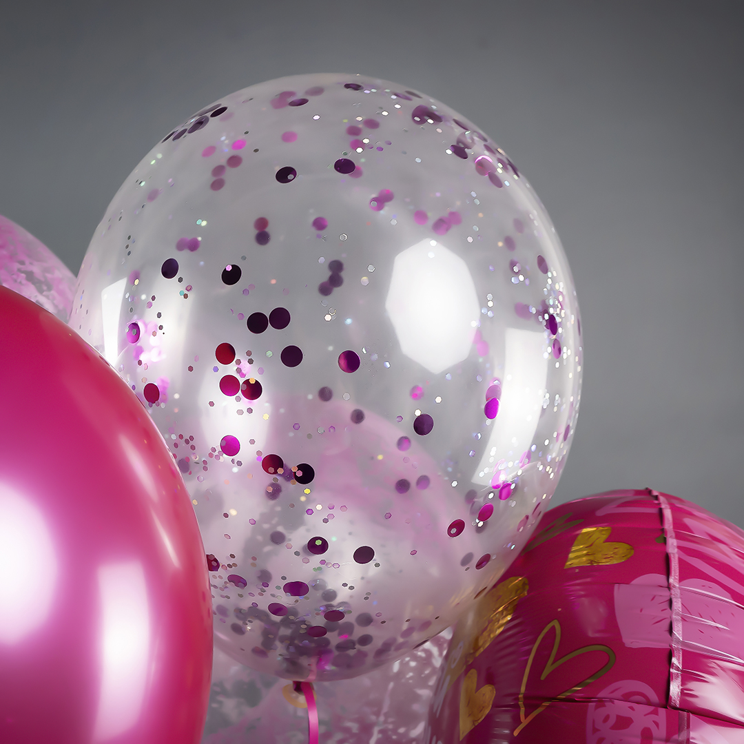 Шар (12''/30 см), Прозрачный, кристалл, 100 шт.