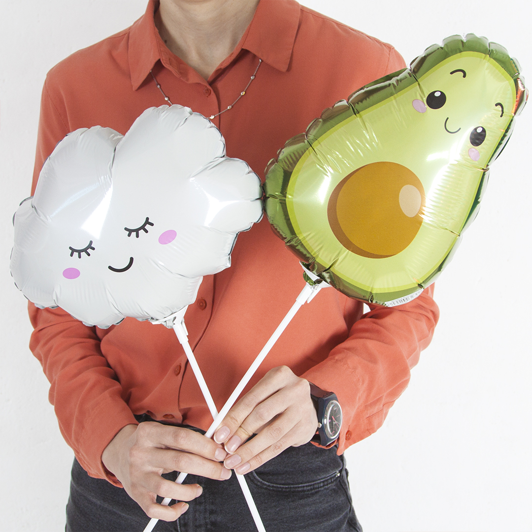 Шар (14''/36 см) Мини-фигура, Авокадо, 1 шт.