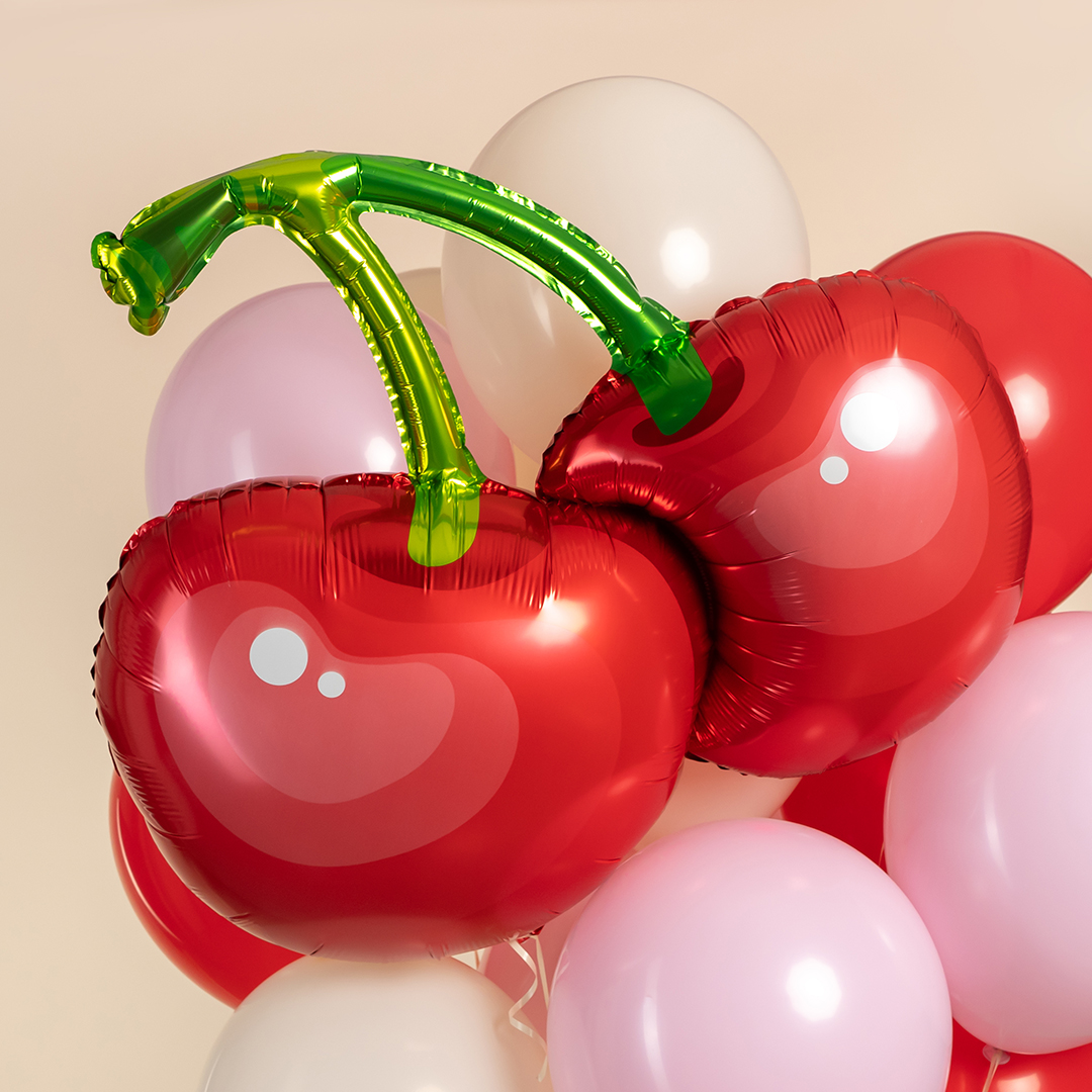 Шар (30''/76 см) Фигура, Вишня, Красный, 1 шт. в уп.