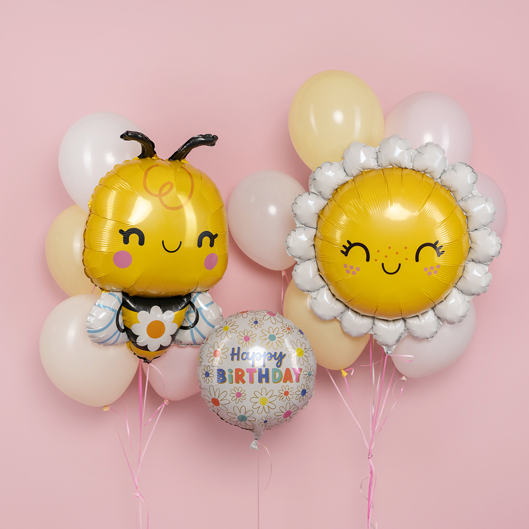 Шар (30''/76 см) Фигура, Ромашка, 1 шт.