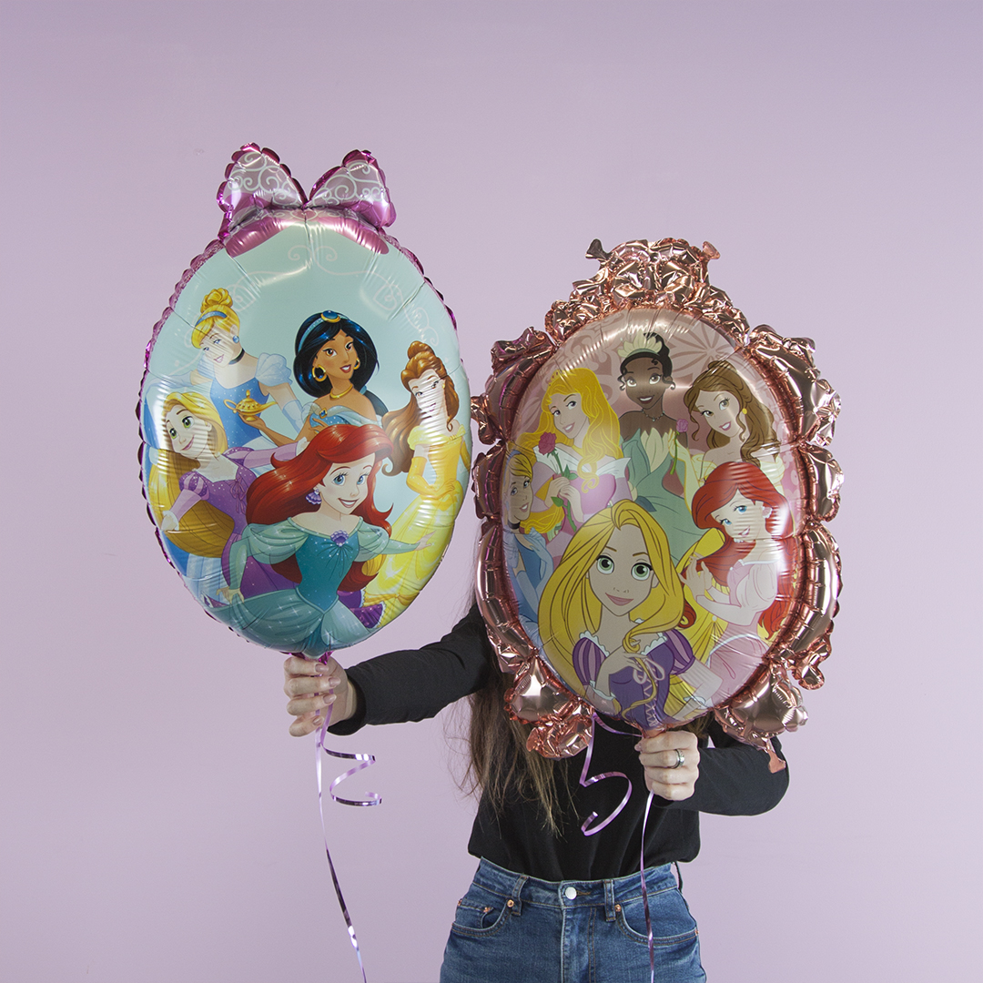 Шар (28''/71 см) Фигура, Зеркало, Принцессы Диснея, 1 шт.