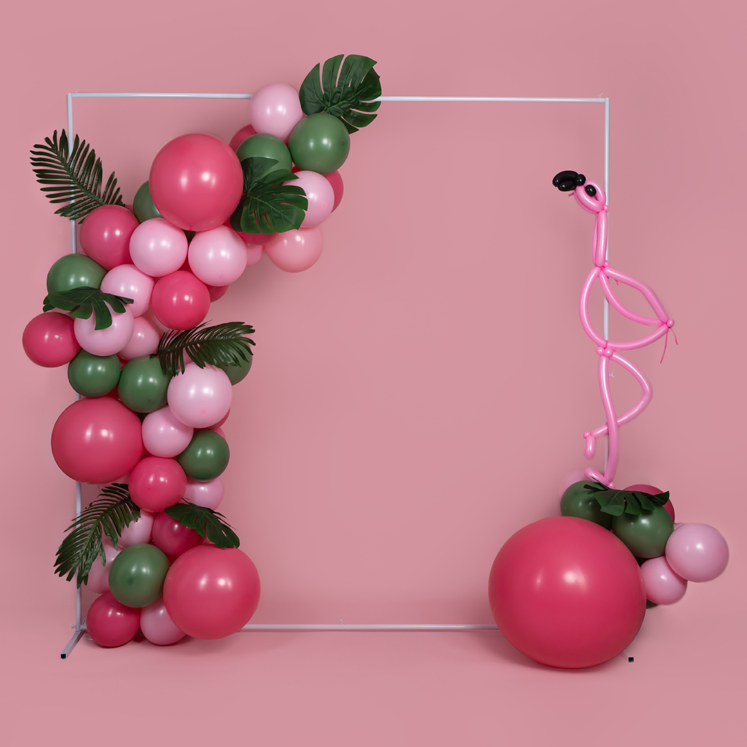 Арка для шаров Квадратная, металл, 2*2 м, Белый, 1 шт.