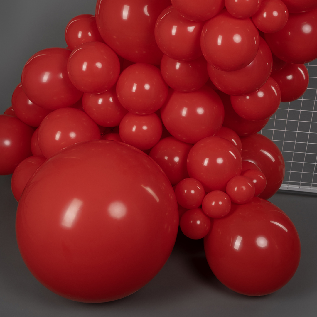 Шар (36''/91 см), Королевский красный, пастель, 1 шт.