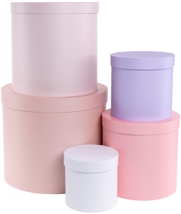 Набор коробок Цилиндр, Ассорти, 38*32 см, 5 шт. в упак. 