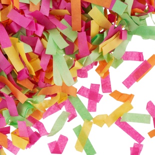 Конфетти тишью Полоски, Ассорти, 3,5 см, 50 г.