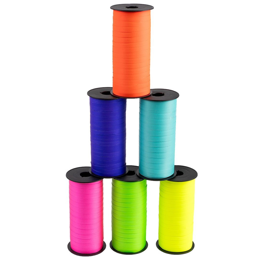 Лента полипропиленовая (0,5 см*100 м) Розовый, Неон, 1 шт.