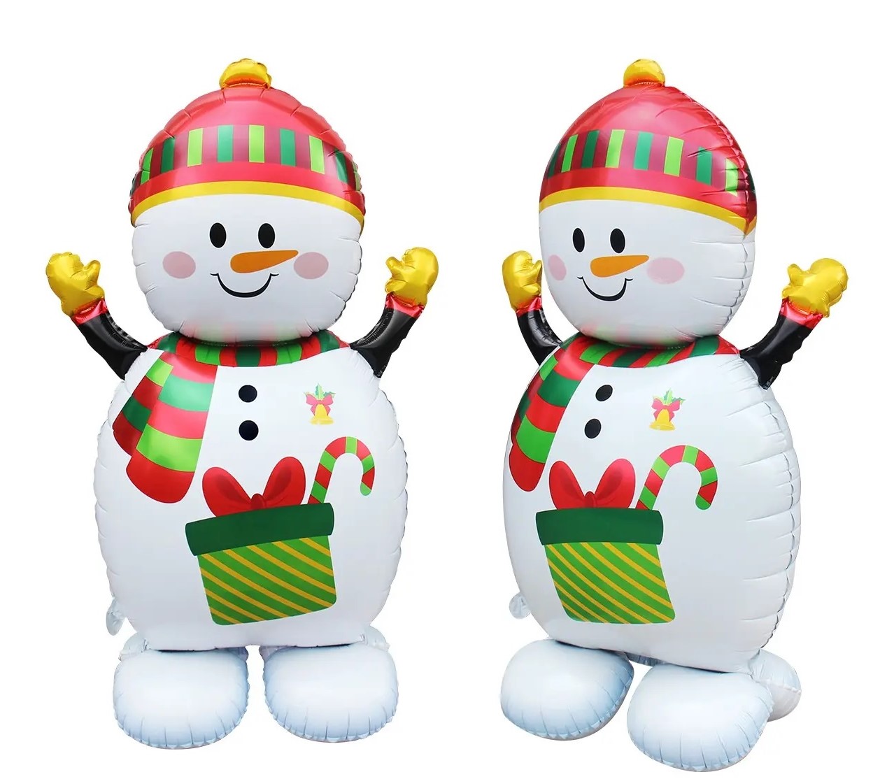 Шар (61''/155 см) Фигура 3D, Снеговик, 1 шт. в уп.