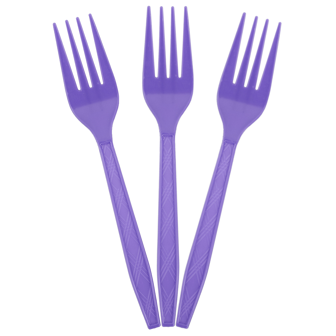 Вилки, Фиолетовый, 15 см, 10 шт. в упак. 
