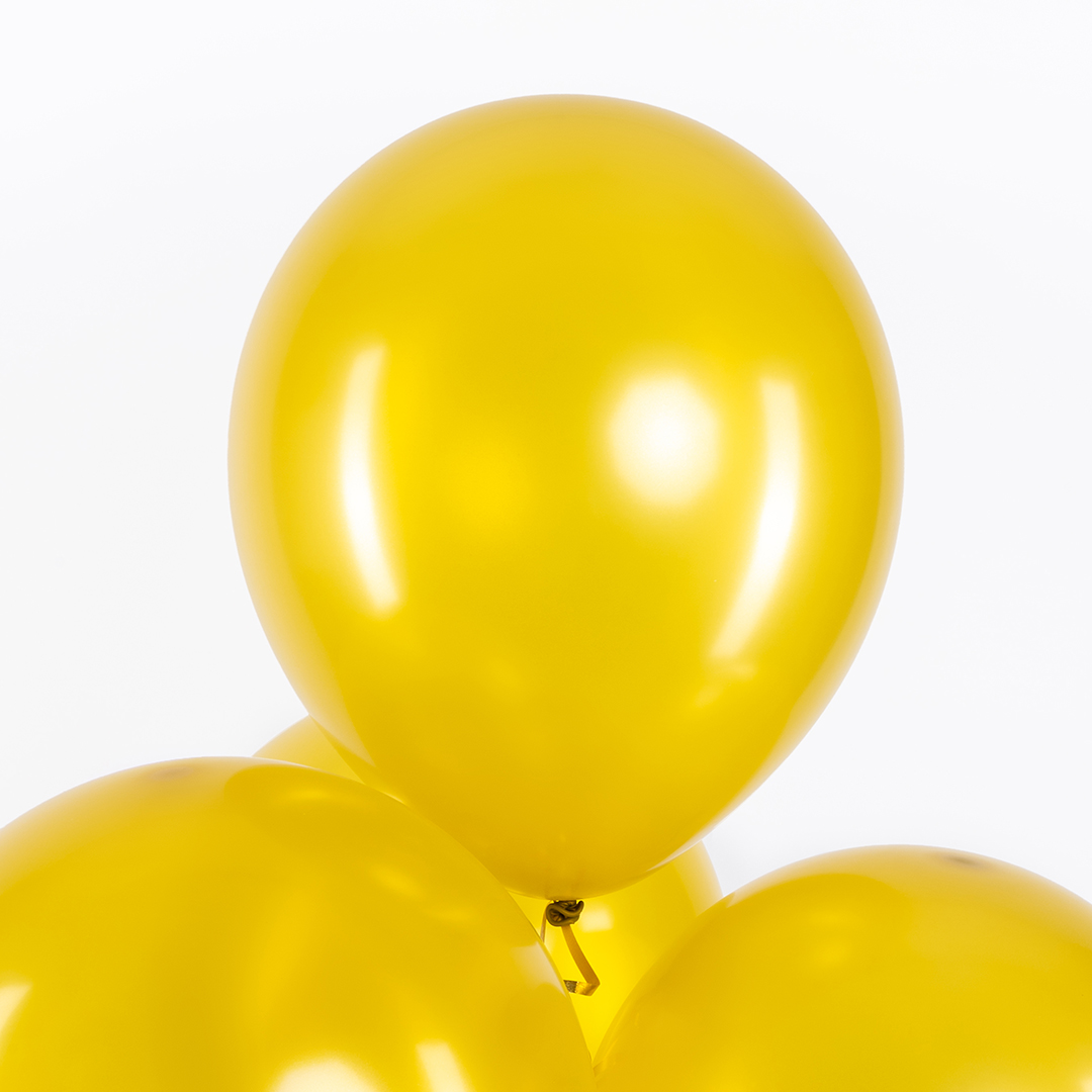 Шар (12''/30 см), Золото, металлик, 100 шт.