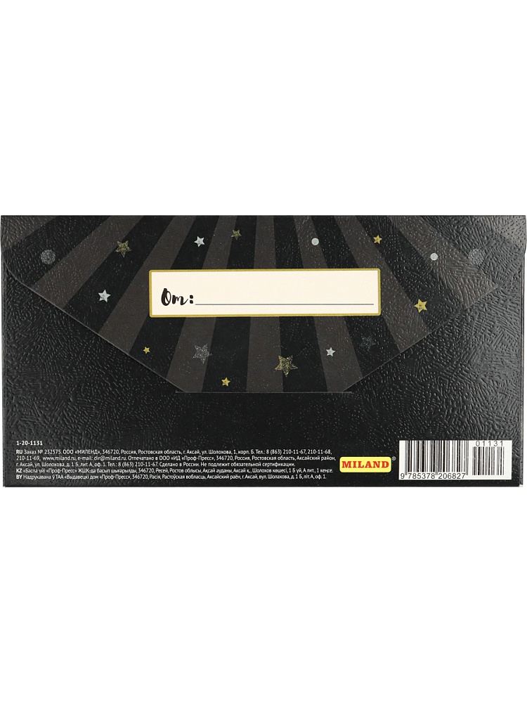 Конверты для денег, С Днем Рождения! (капибара), 10 шт.