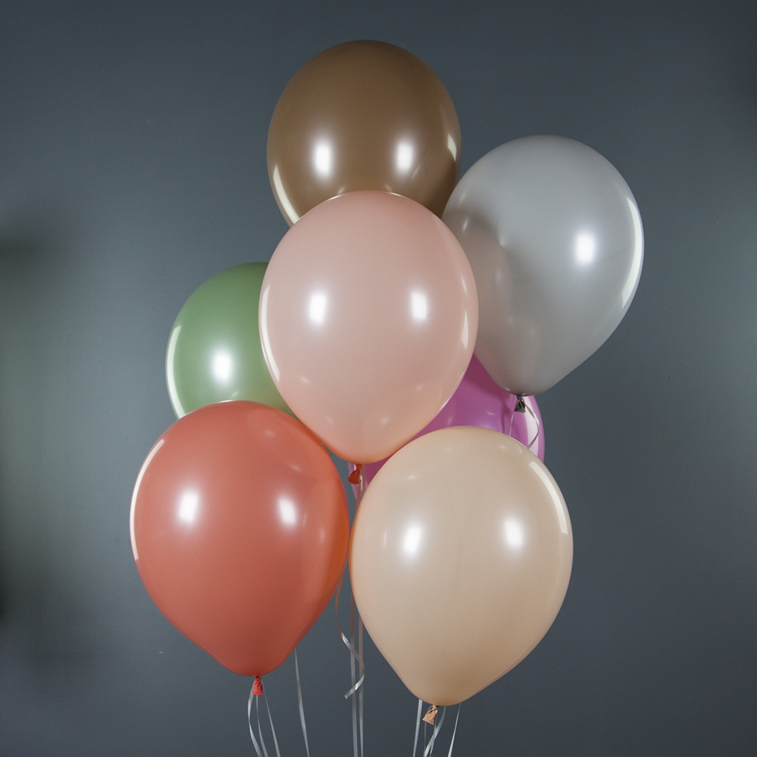 Шар (12''/30 см), Коралл, пастель ретро, 100 шт.