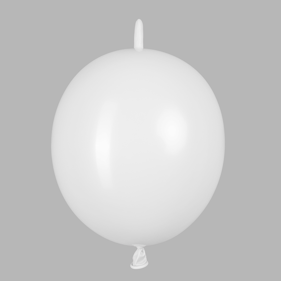 Шар (12''/30 см) Линколун, Белый, пастель, 50 шт.