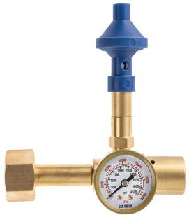 Насадка с манометром и нажимным клапаном гелий/воздух 60/40, 1 шт.