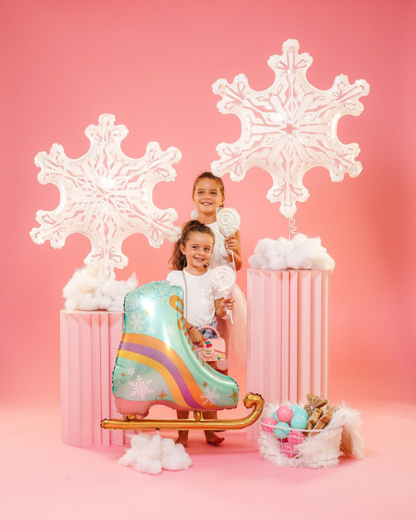 Шар (38''/97 см) Фигура, Снежинка, Прозрачный, 1 шт. в уп.