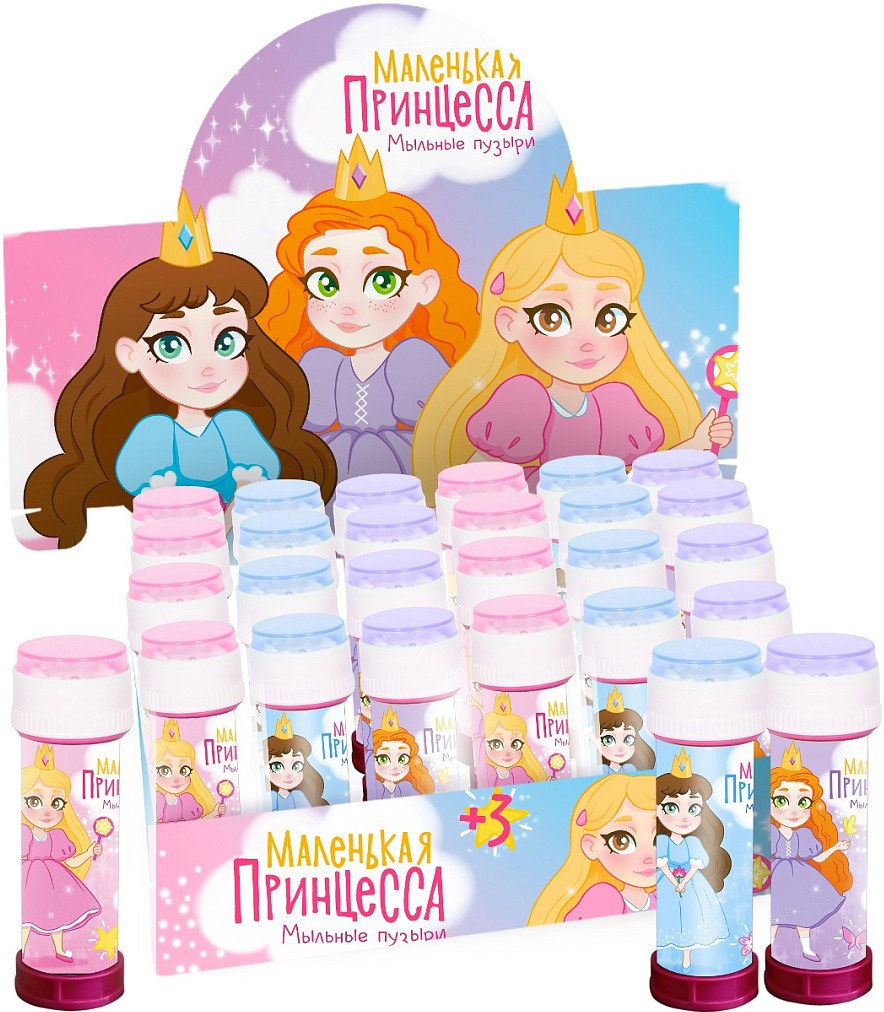 Мыльные пузыри Маленькая принцесса, 60 мл. 36 шт.