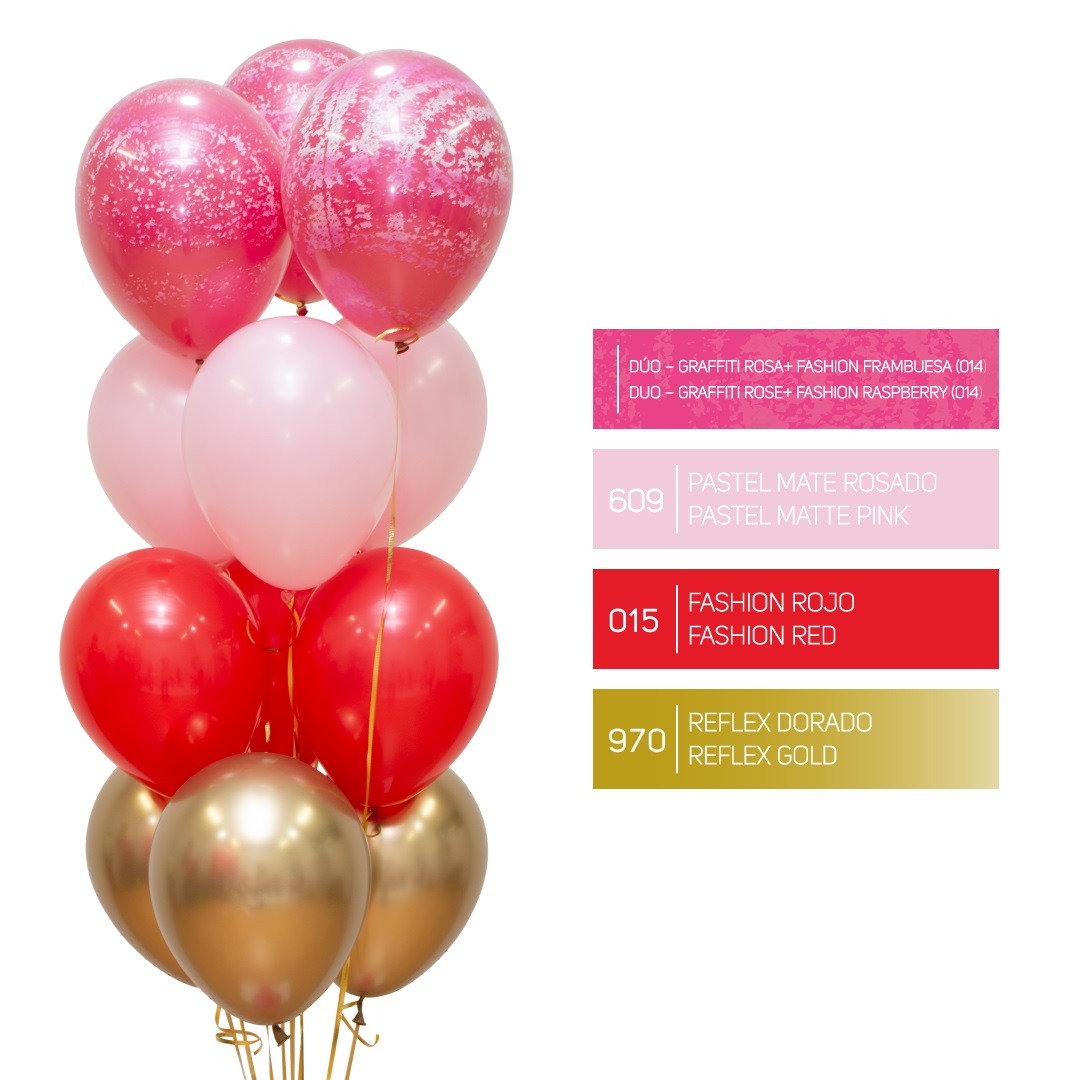 Шар (12''/30 см), Красный (015), пастель, 50 шт.