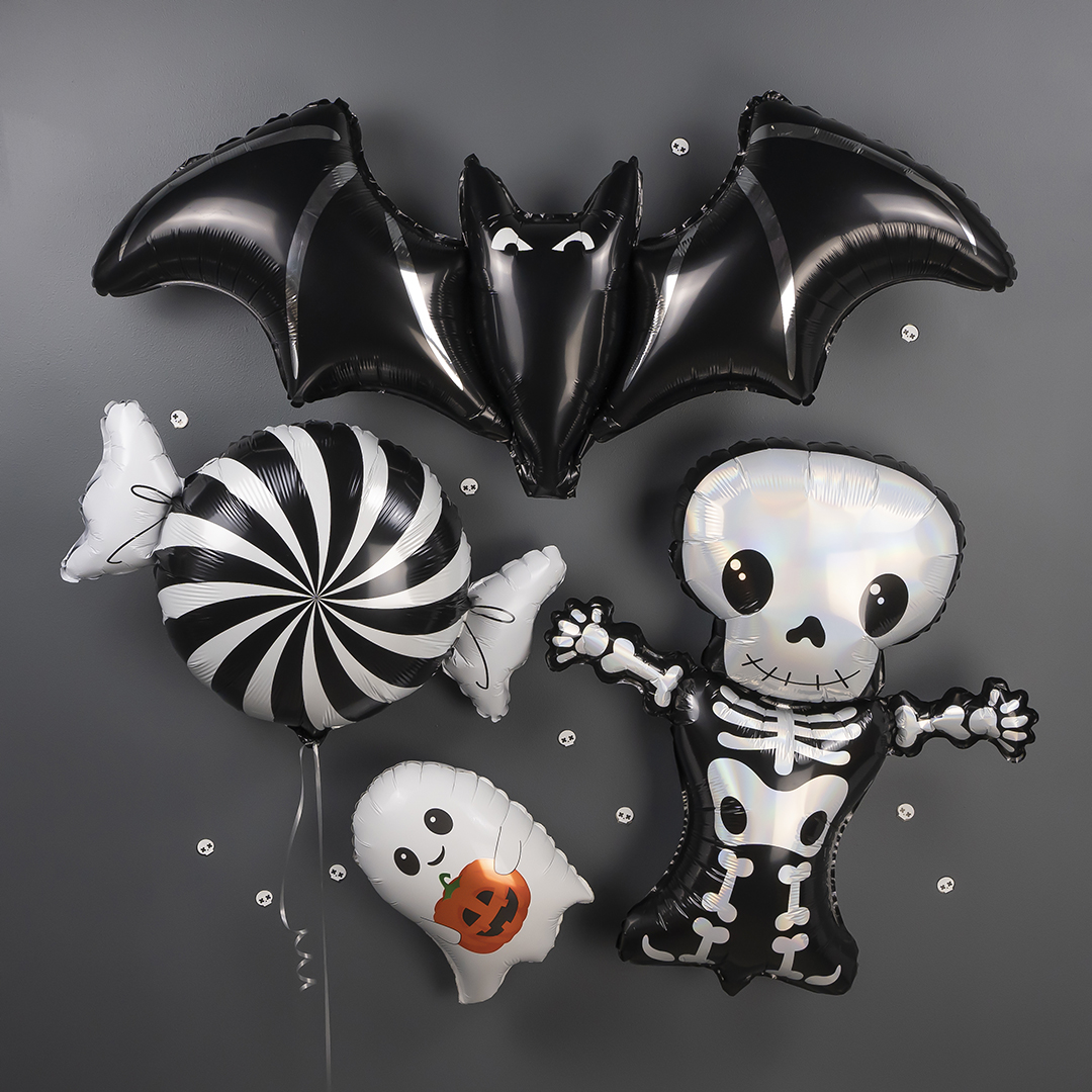 Шар (45''/114 см) Фигура, Летучая мышь (надув воздухом), 1 шт.