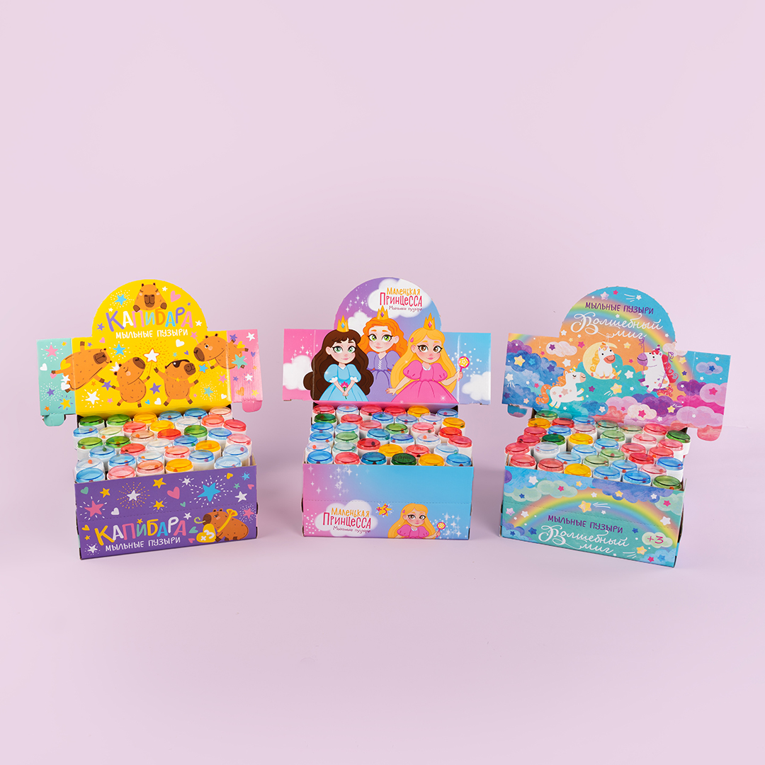Мыльные пузыри Капибары, 60 мл. 36 шт.