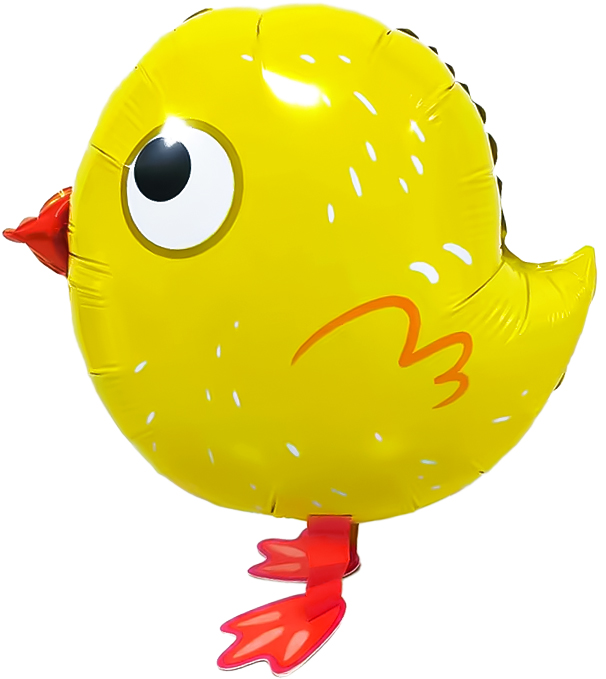 Шар 3D (18''/46 см) Ходячая Фигура, Цыпленок, 1 шт.