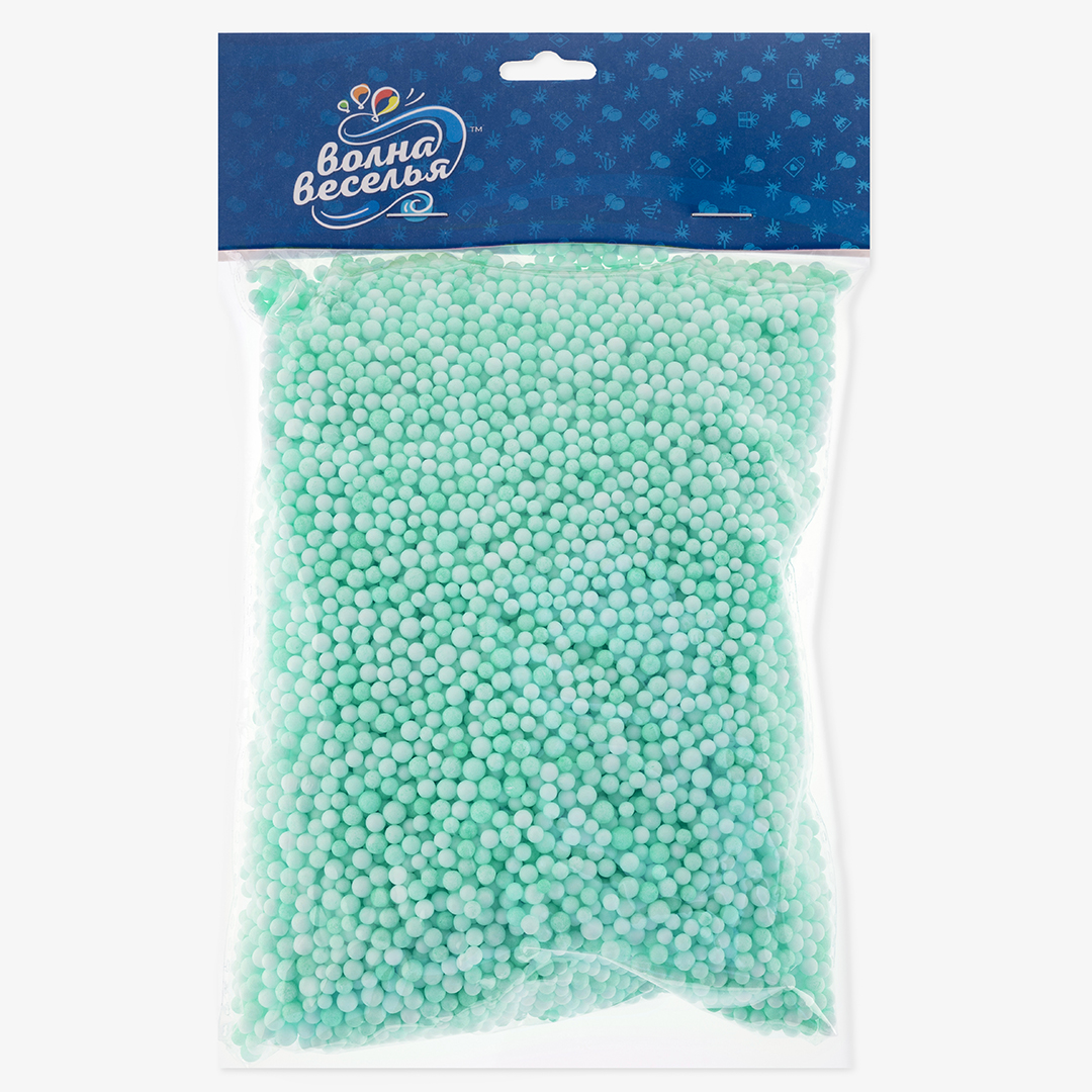 Шарики пенопласт, Тиффани, 2-4 мм, 10 гр.