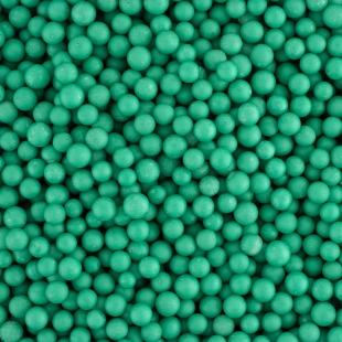 Шарики пенопласт, Зеленый, 6-8 мм, 10 гр.