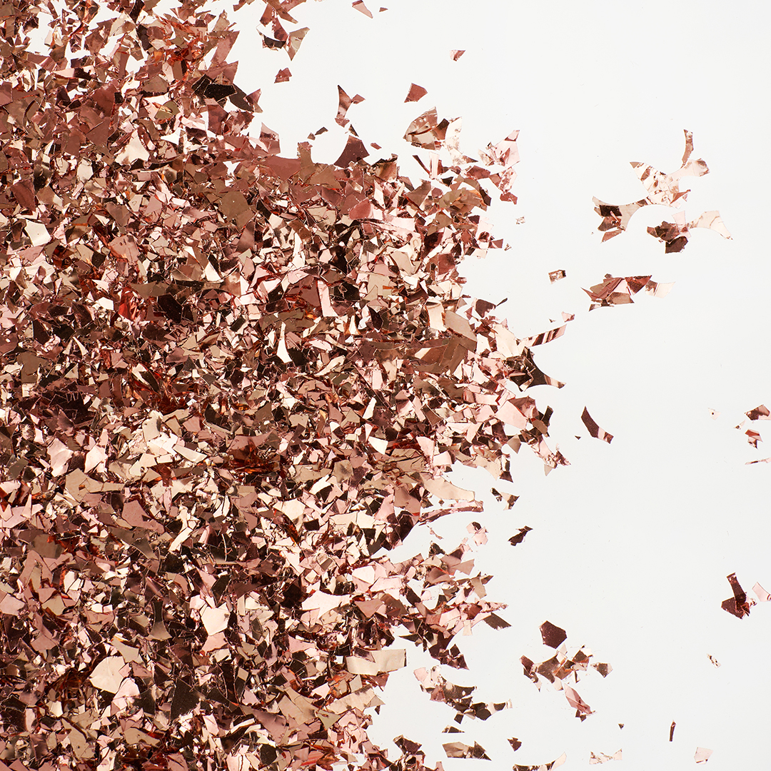 Конфетти дробленые Розовое Золото, Металлик, 20 г.