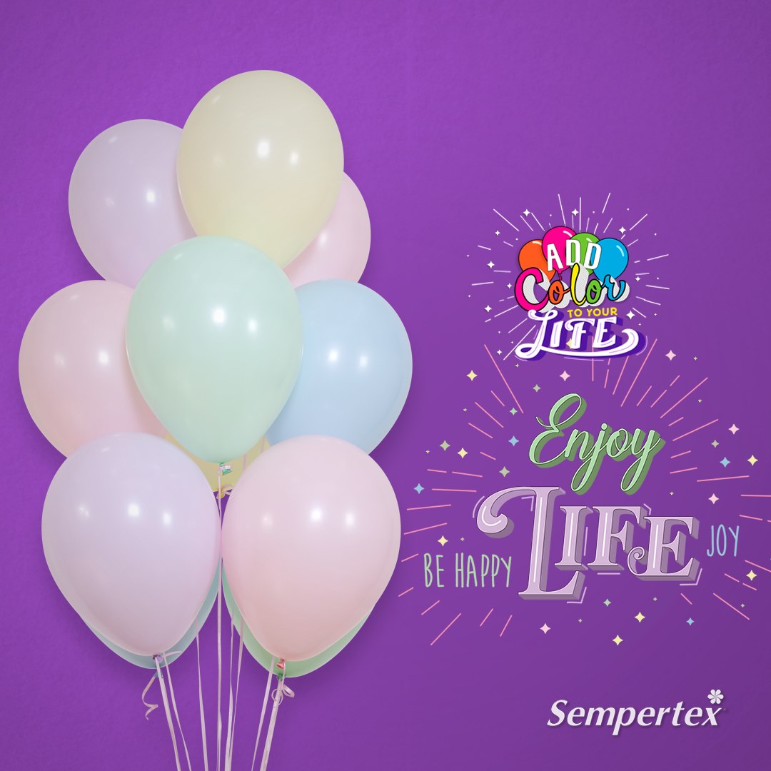 Шар (12''/30 см), Нежно-голубой (640), макарунс, 50 шт.