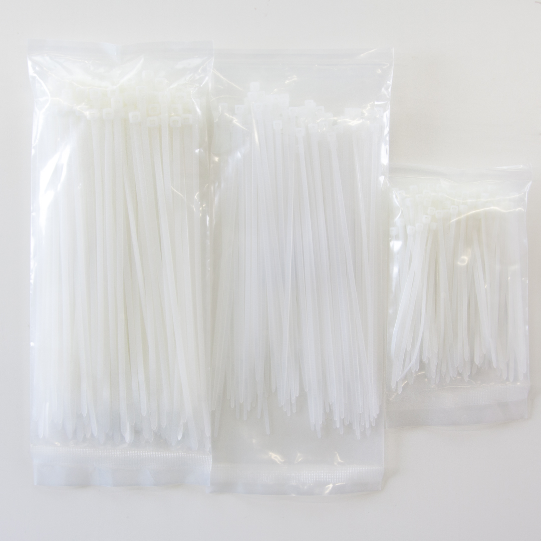 Стяжка (хомут) 3,6*200 мм. Белый, 100 шт.