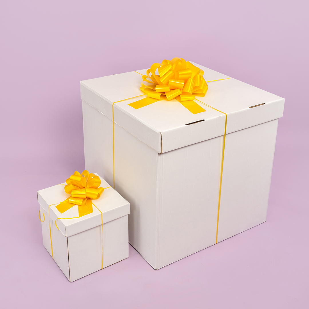 Бант Шар, Желтый, Лаковый, 36 см, 1 шт. в упак. 