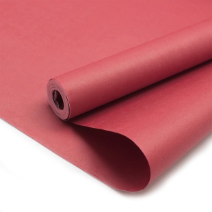 Упаковочная бумага, Крафт (0,5*8,23 м) Бордовый, 2 ст, 1 шт.