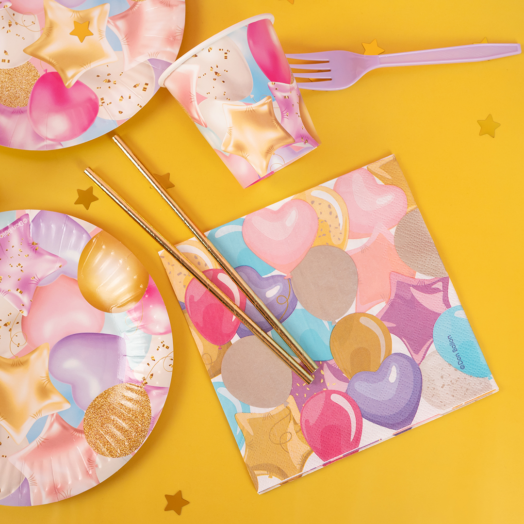 Сервировочные салфетки, Праздничные шарики, 33*33 см, 20 шт.