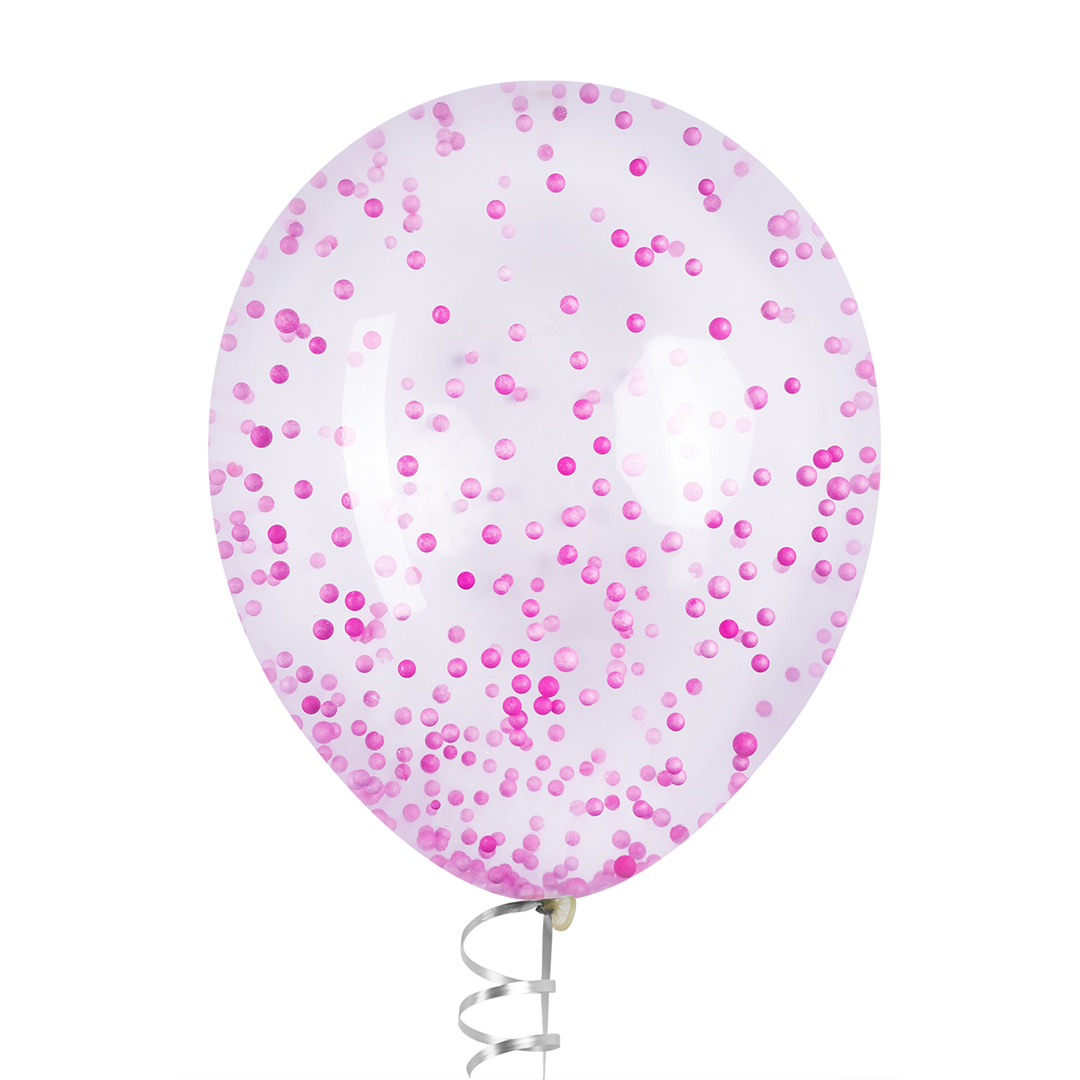 Шарики пенопласт, Розовый, 6-8 мм, 10 гр.