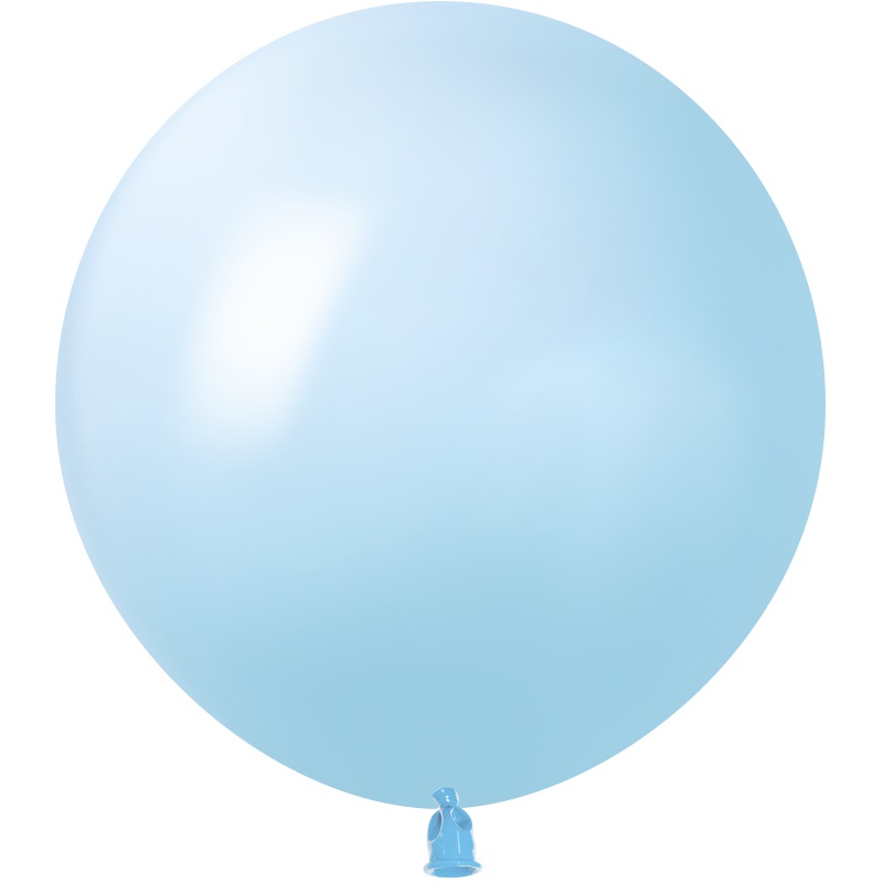 Шар (24''/61 см), Нежно-голубой, макарунс, 3 шт.