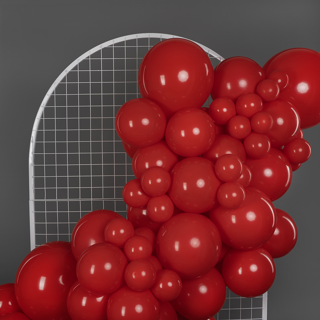 Шар (36''/91 см), Королевский красный, пастель, 1 шт.