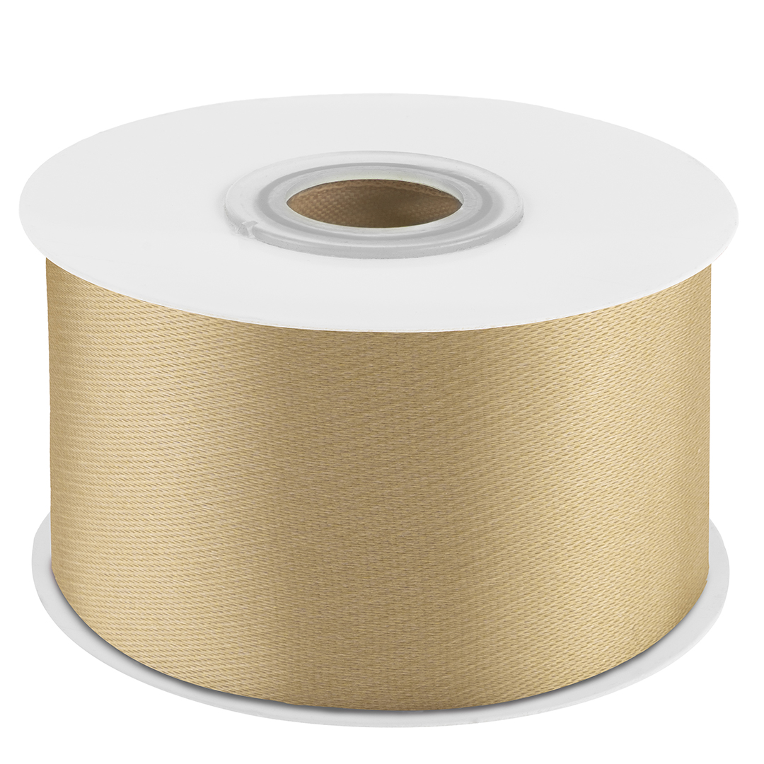 Лента атласная (3,8 см*22,85 м) Золото, 1 шт.