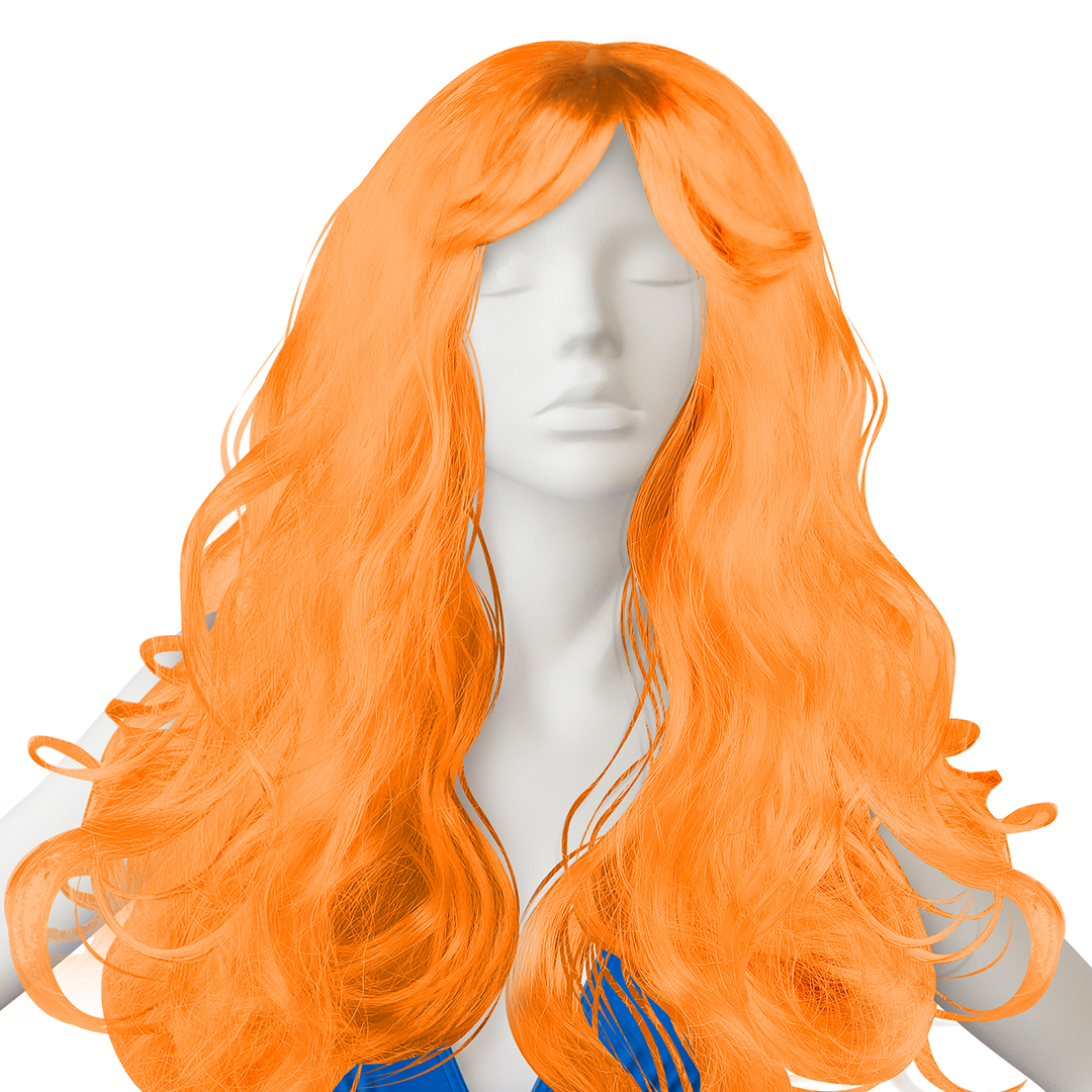 Парик карнавальный, 160 гр, Локоны, Рыжий, 1 шт. в упак. 