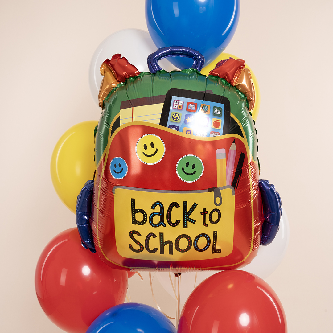 Шар (25''/64 см) Фигура, Школьный рюкзак, 1 шт. в уп.